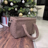 Сумка переноска для котов и собак Style Pets "барашек 2 part " из эко меха