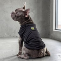Майка для собак S2 Total Black Liberty (широкогрудые породы)
