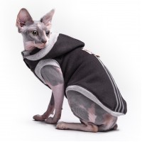 Спортивна майка для кота та кішки з капюшоном Style Pets "ADS Sport BLACK"