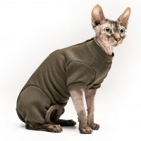 Боди для котов и кошек Style Pets Khaki