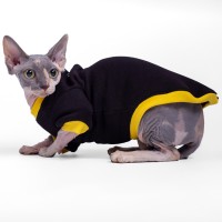 Тепла кофта для кота та кішки з рукавом Style Pets «CLASSIC» black