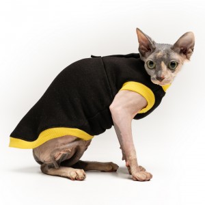 Тепла кофта без рукава для кота та кішки Style Pets «CLASSIC» black Тепла кофта без рукава для кота та кішки Style Pets «CLASSIC» black