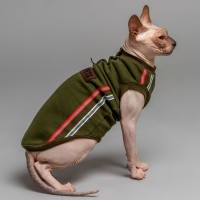 Майка для кота или кошки без рукава Style Pets ELVIN Green